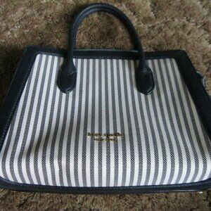 Kate Spade Knott Medium Satchel in Navy with Navy/White Stripes